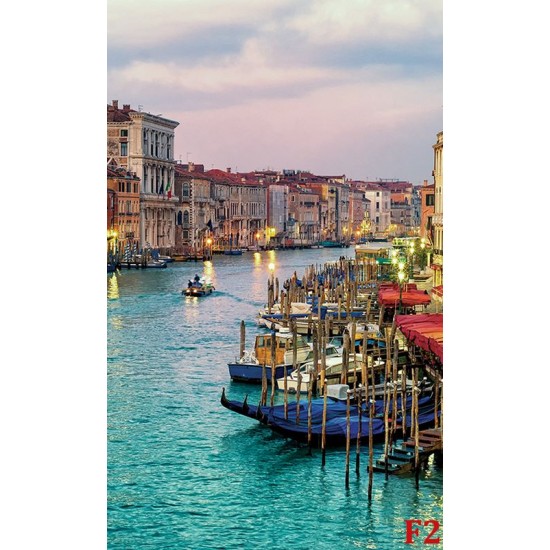 Wallpapers color view of Venice prematurely old effect buildings