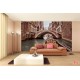 Wallpapers mural beautiful venetian bridge with a gondola