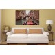 Wallpapers mural beautiful venetian bridge with a gondola