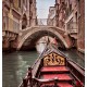 Wallpapers mural beautiful venetian bridge with a gondola