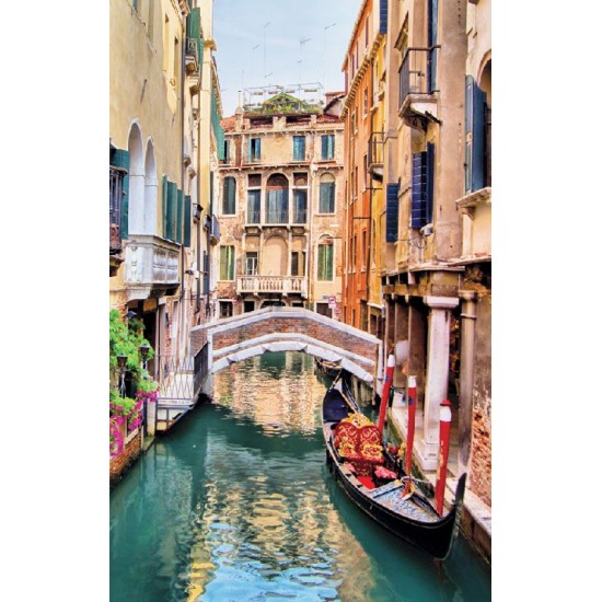Wallpapers mural retro view of a beautiful Venetian channel Wallpapers mural retro view of a beautiful Venetian channel