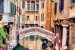 Wallpapers mural retro view of a beautiful Venetian channel
