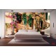 Wallpapers mural retro street with beautiful flowers 2