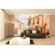 Wallpapers mural retro street with beautiful flowers 3 Wallpapers mural retro street with beautiful flowers 3