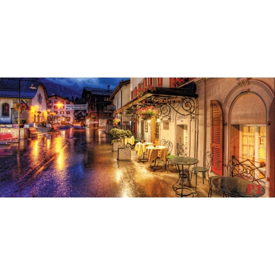Wallpapers mural retro restaurant in Germany night view
