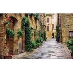 Wallpapers mural traditional street view in Tuscany Italy