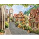 Photo mural ancient a romantic view of beautiful Rothenburg