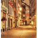 Wall murals unique beautiful night street retro in 2 variants Wall murals unique beautiful night street retro in 2 variants