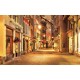 Wall murals unique beautiful night street retro in 2 variants Wall murals unique beautiful night street retro in 2 variants