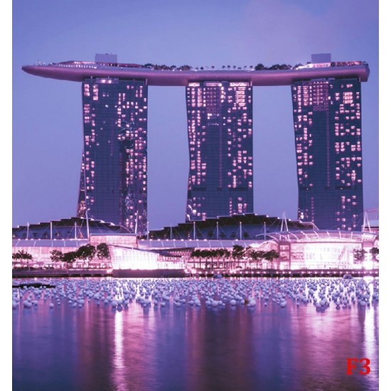 Photo mural views of Marina Bay in Singapore Photo mural views of Marina Bay in Singapore