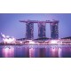 Photo mural views of Marina Bay in Singapore Photo mural views of Marina Bay in Singapore