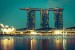 Photo mural views of Marina Bay in Singapore