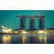 Photo mural views of Marina Bay in Singapore Photo mural views of Marina Bay in Singapore