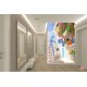 Wall murals Santorini street with flowers Wall murals Santorini street with flowers