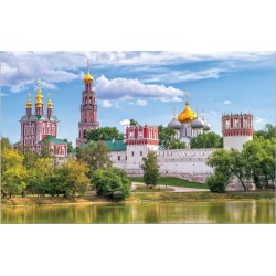Wallpapers beautiful view of Moscow with a lake