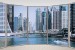 Wallpapers panoramic view window oval sunny Dubai
