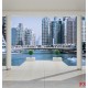Wallpapers room with columns overlooking Dubai sun