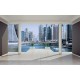 Wallpapers room with columns overlooking Dubai sun