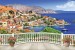 Wallpapers 3d Greek sea views over railing