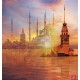 Photo mural compilation Istanbul with a mosque
