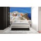 Wallpapers mural panoramic view of Santorini island Wallpapers mural panoramic view of Santorini island