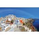 Wallpapers mural panoramic view of Santorini island Wallpapers mural panoramic view of Santorini island