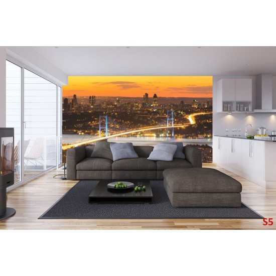 Wallpapers mural views from Istanbul and bridge Wallpapers mural views from Istanbul and bridge