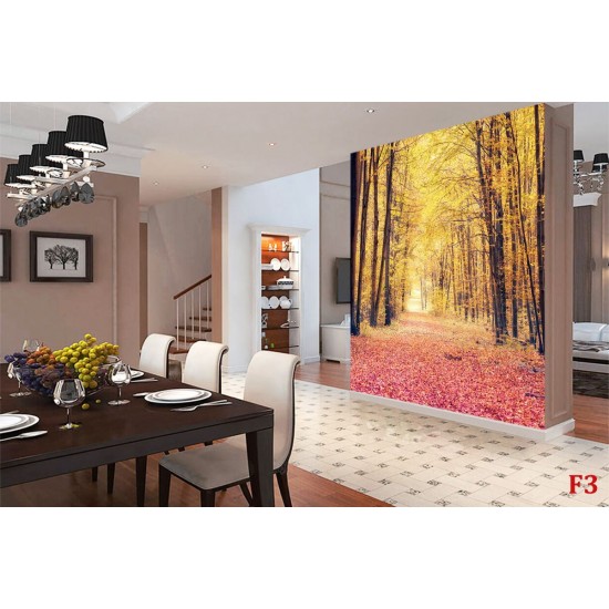 Wallpapers mural autumn forest path 2