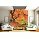 Wallpapers mural beautiful orange tree near a lake
