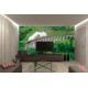 Wallpapers mural beautiful view with a train and a bridge Wallpapers mural beautiful view with a train and a bridge