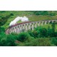 Wallpapers mural beautiful view with a train and a bridge Wallpapers mural beautiful view with a train and a bridge