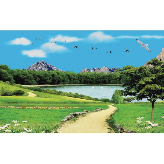 Wallpapers 3D view of lake Wallpapers 3D view of lake