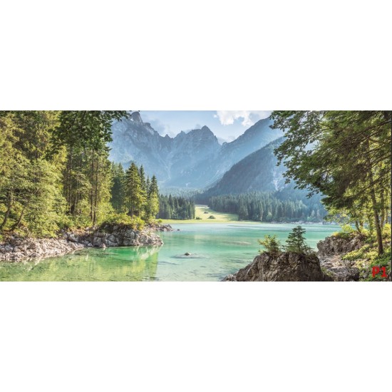 Wallpapers mural beautiful view of mountain with river and forests