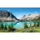 Wall mural Mountains overlooking the lake with pine trees Wall mural Mountains overlooking the lake with pine trees