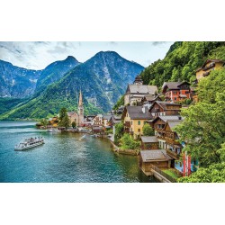 Wallpapers mural beautiful mountain views from Austria with lake