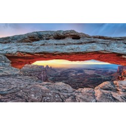 Photo mural rock arch national park in America