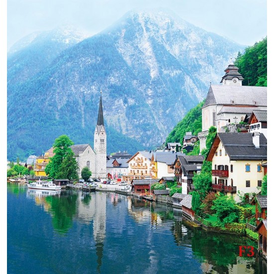 Wallpapers mural beautiful Austria view lake model 2