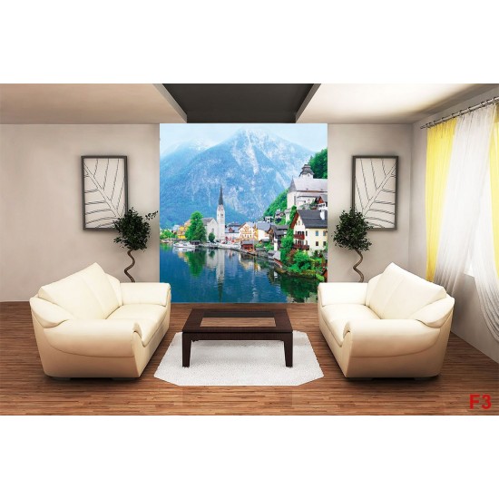 Wallpapers mural beautiful Austria view lake model 2