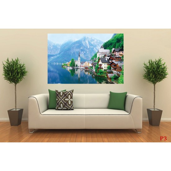 Wallpapers mural beautiful Austria view lake model 2