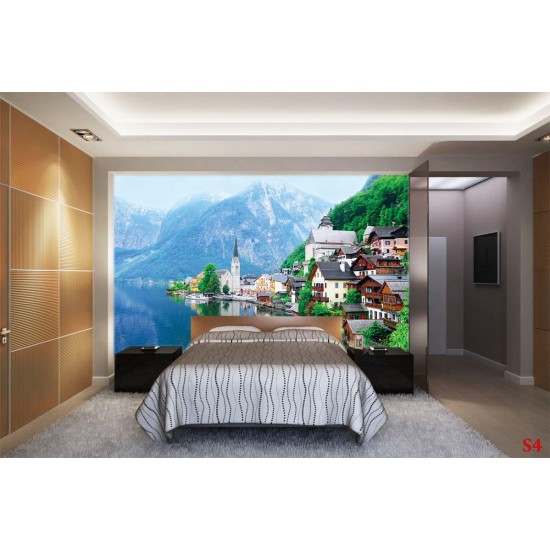 Wallpapers mural beautiful Austria view lake model 2