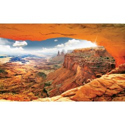 Wall murals beautiful cliffs in orange