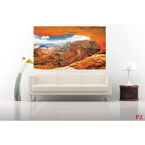 Wall murals beautiful cliffs in orange Wall murals beautiful cliffs in orange