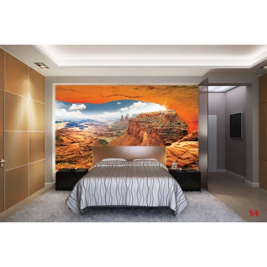Wall murals beautiful cliffs in orange Wall murals beautiful cliffs in orange
