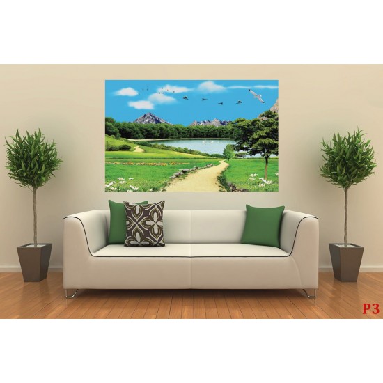 Wallpapers 3D view of lake Wallpapers 3D view of lake