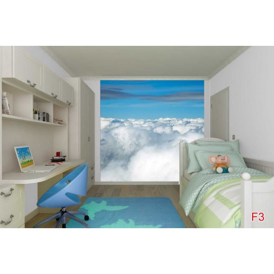 Wallpapers mural blue sky with beautiful clouds Wallpapers mural blue sky with beautiful clouds