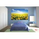 Wall mural field with sunflowers