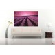 Photo mural night view of lavender field Photo mural night view of lavender field