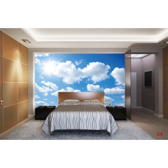 Wallpapers mural blue sky with white clouds Wallpapers mural blue sky with white clouds