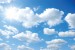 Wallpapers mural blue sky with white clouds