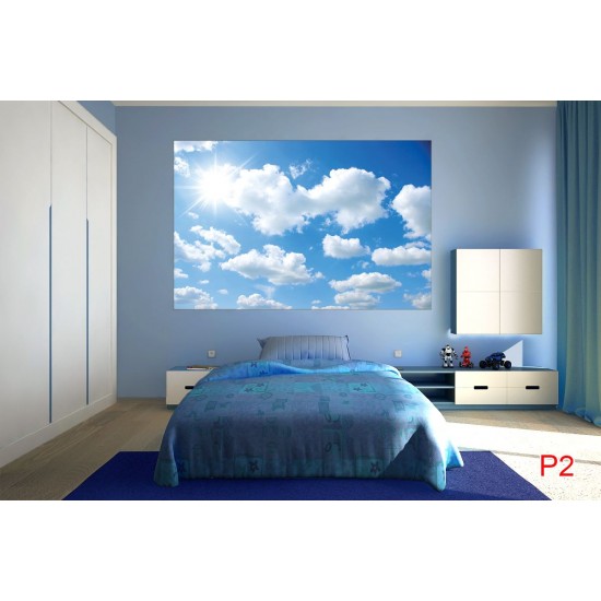 Wallpapers mural blue sky with white clouds Wallpapers mural blue sky with white clouds